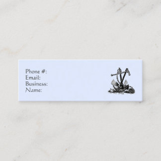 Affärskortet Anchor Nautical Blue Mini Visitkort