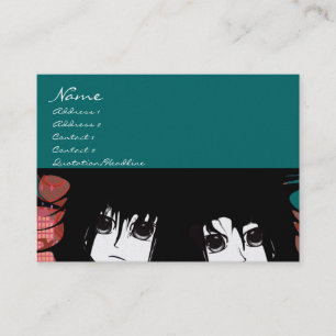 Affärskortet Anime Girls Visitkort