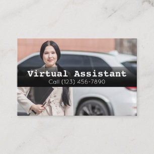 Affärskortet Annonsera Virtuell Assistant Gig Visitkort