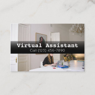 Affärskortet Annonsera Virtuell Assistant Gig Visitkort