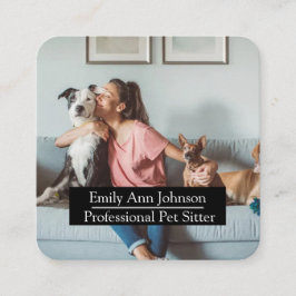 Affärskortet anpassade Ange plats Fyrkantigt Visitkort