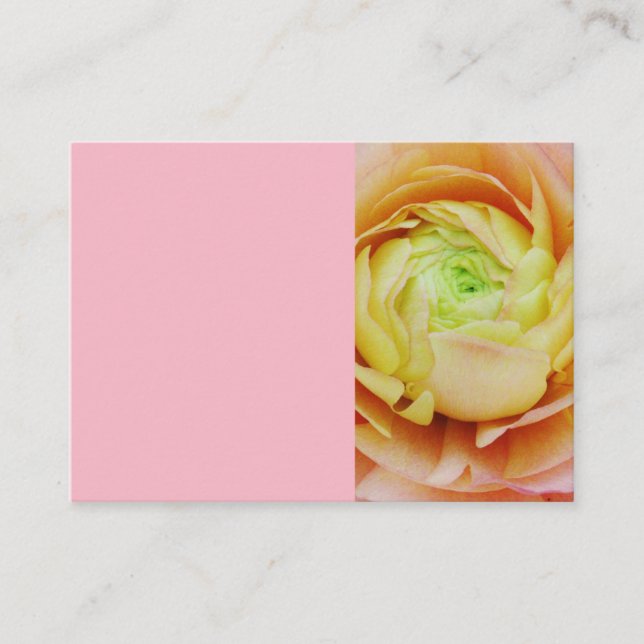 Affärskortet anpassade Blommigt Visitkort (Framsida)