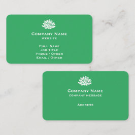 Affärskortet anpassade Bright Grönt Visitkort