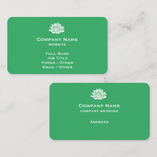 Affärskortet anpassade Bright Grönt Visitkort