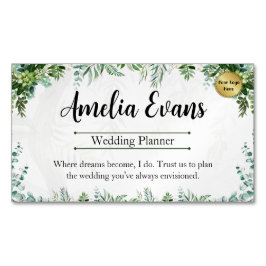 Affärskortet Anpassade Leafy Botanical Blend Magnetiska Visitkort