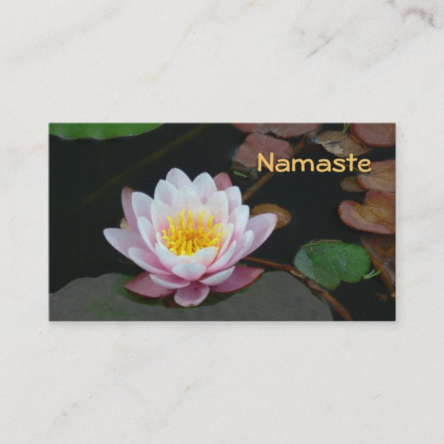 Affärskortet anpassade, Lotus Blommar Visitkort (Framsida)