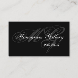 Affärskortet anpassade Monogram Visitkort