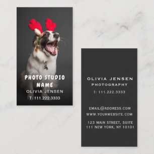 affärskortet anpassade Pet Photography Visitkort