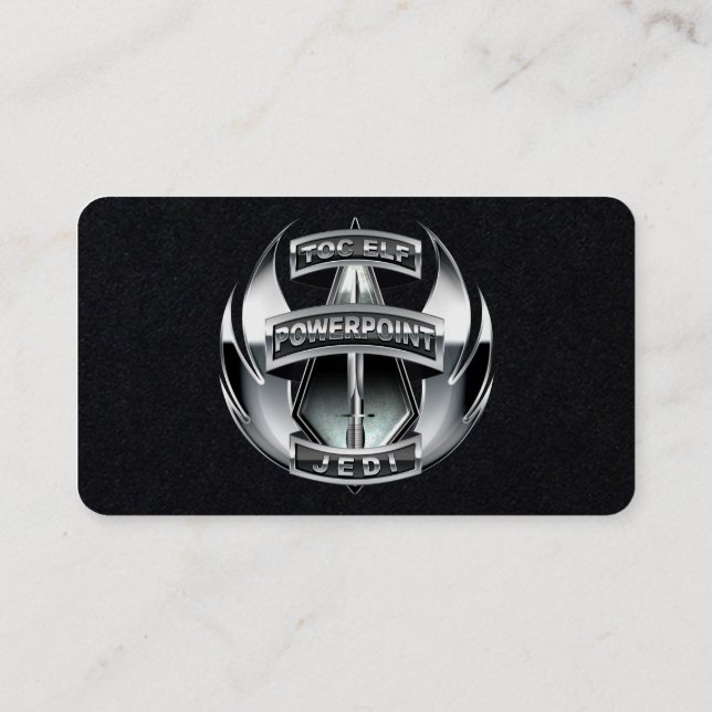 Affärskortet anpassade TOC Elf Visitkort (Baksida)