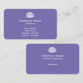 Affärskortet anpassade Violet Visitkort