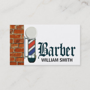Affärskortet anpassningsbar Barber Shop Pole Visitkort