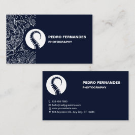 Affärskortet anpassningsbar Branded Floral Photogr Visitkort