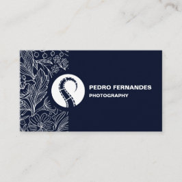 Affärskortet anpassningsbar Branded Floral Photogr Visitkort