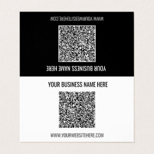 Affärskortet Anpassningsbar för QR-kod Namn Info   Visitkort