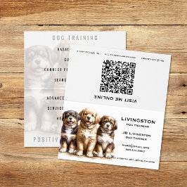 Affärskortet anpassningsbar Hund Trainer QR-kod, m Visitkort