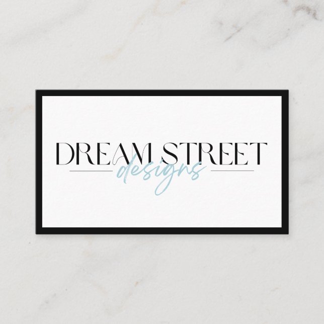 Affärskortet Anpassningsbar Logotyp Visitkort (Framsida)