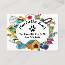 Affärskortet anpassningsbar Pet Shop Visitkort