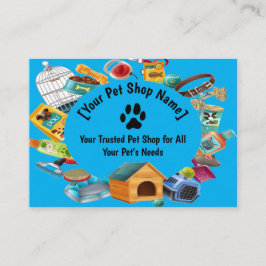 Affärskortet anpassningsbar Pet Shop Visitkort