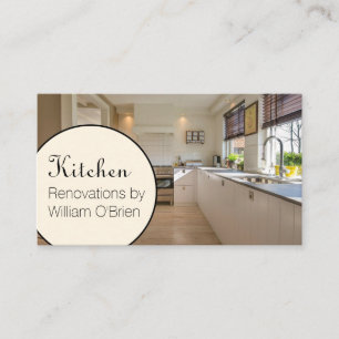 Affärskortet anpassningsbar Photo ConTRAR Kitchen Visitkort