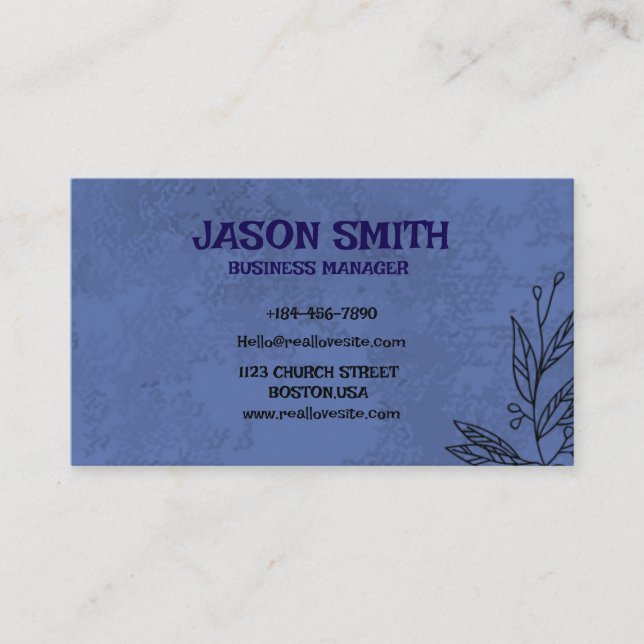 Affärskortet anpassningsbar | Professionell och Sn Visitkort (Framsida)