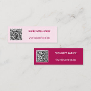 Affärskortet anpassningsbar QR-kod och text Välj F Mini Visitkort