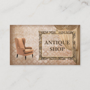 Affärskortet Antique Shop Classic Ram Visitkort