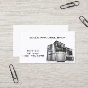 Affärskortet Appliance Shop, Installation, Repara Visitkort