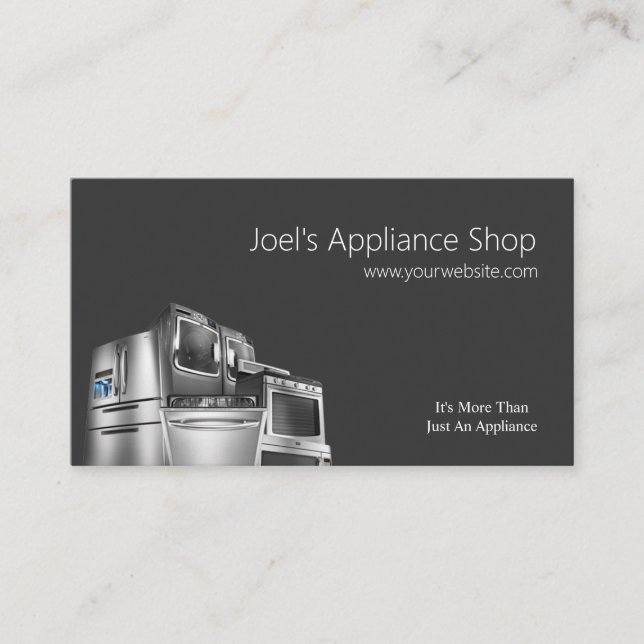 Affärskortet Appliance Shop, Installation, Reparat Visitkort (Framsida)