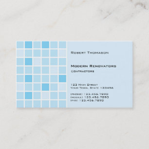 Affärskortet Aqua Tile Visitkort