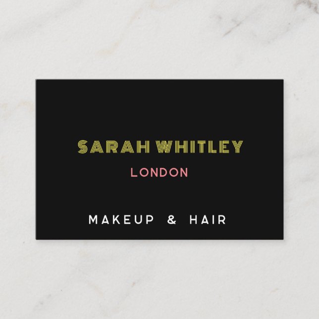 Affärskortet är elegant och modernt visitkort (Framsida)