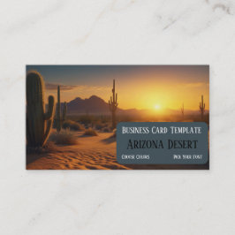 Affärskortet Arizona Desert Sunset Ligcape Visitkort