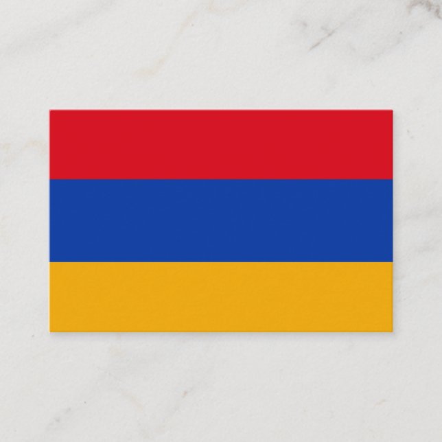 Affärskortet Armenien-Flagga Visitkort (Framsida)