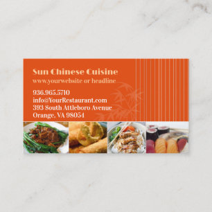 Affärskortet Asian Restaurang Visitkort