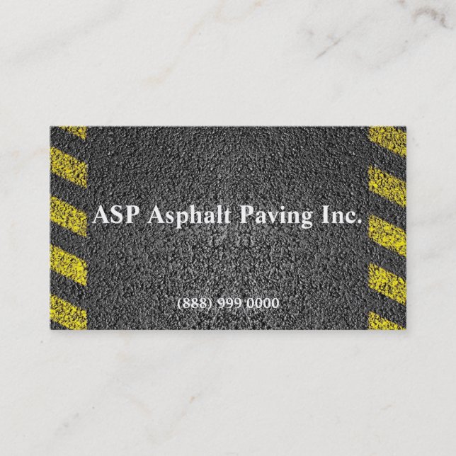 Affärskortet Asphalt Pave Visitkort (Framsida)