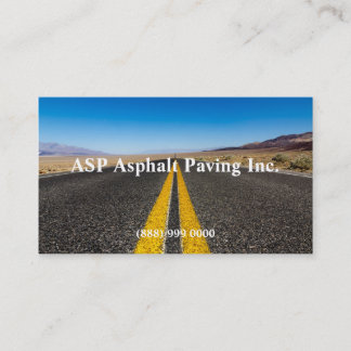 Affärskortet Asphalt Pave Visitkort