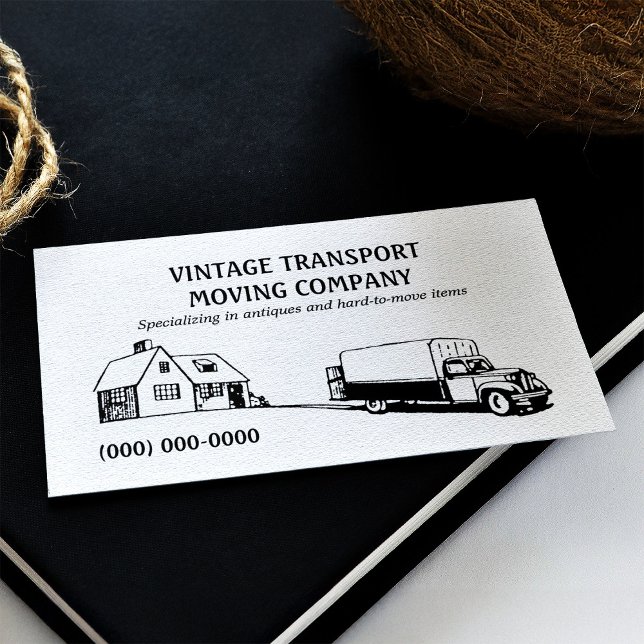 Affärskortet Återställa flyttningar Visitkort (Retro Movers Business Card)