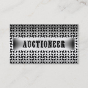 Affärskortet Auctioneer Metall Visitkort