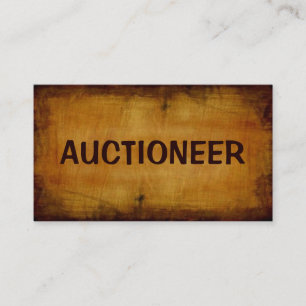Affärskortet Auctioner Antique Visitkort