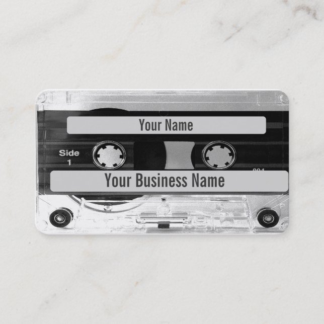 Affärskortet audio Music Cassette Tape (2 sidor) Visitkort (Framsida)