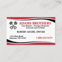 Affärskortet Automatisk reparation av professionel