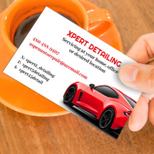 Affärskortet Automatiskt detaljerat bil Visitkort