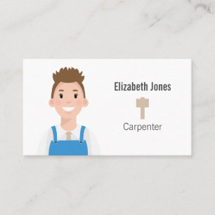 Affärskortet Avatar i personlig Carpenter Avatar Visitkort