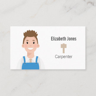 Affärskortet Avatar i personlig Carpenter Avatar Visitkort