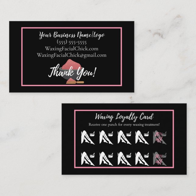 Affärskortet Avbötesrabatter för axlar Visitkort (Fram/baksida)