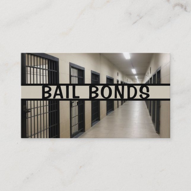 Affärskortet Bail Bonds Bondsman Visitkort (Framsida)