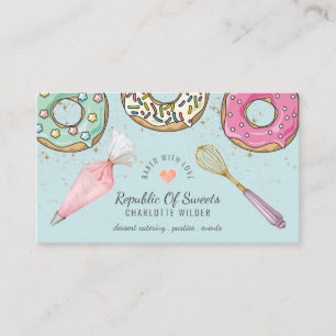 Affärskortet Baker Desserts Baking Utensils Visitkort