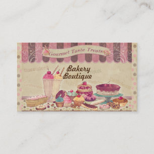Affärskortet Bakery Boutique Cakes & Patisserie Visitkort