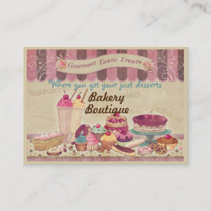 Affärskortet Bakery Boutique Cakes & Patisserie Visitkort