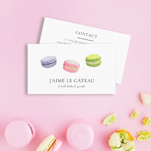 Affärskortet Bakery/Patisserie Macaron Visitkort