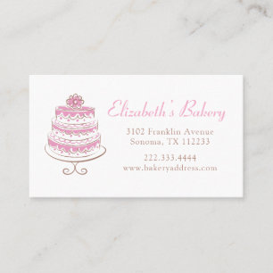 Affärskortet Baking Bakery Visitkort